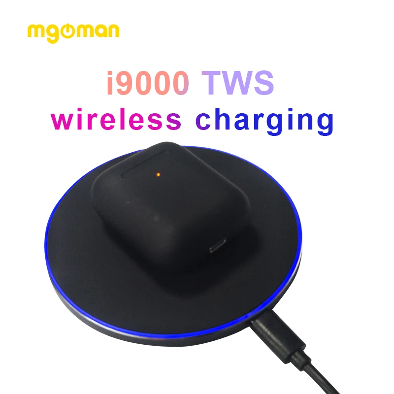 Mgoman i9000 Inpods 12 Беспроводные наушники Bluetooth 5,0 наушники сенсор 8D бас беспроводная зарядка наушники i9000 TWS PK i7s i12