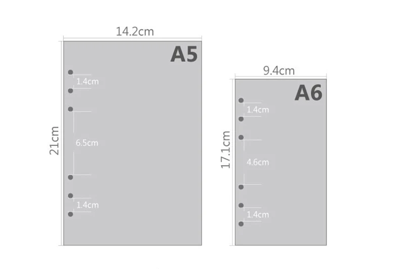 A5 A6 лазерный прозрачный блокнот планировщик бумага для органайзера планировщик внутренний страницы Кольцо Связующий дневник Bullet Journal notebook