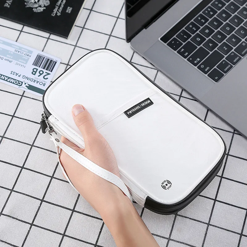 Дорожный кошелек с RFID-блокировкой для паспорта органайзер семейных документов