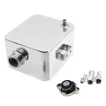 

Car Universal Modification Accessories Aluminum Alloy Water Tank Sub Tank Cooling Water Bottle 2.5L Car Water Tank with Cap