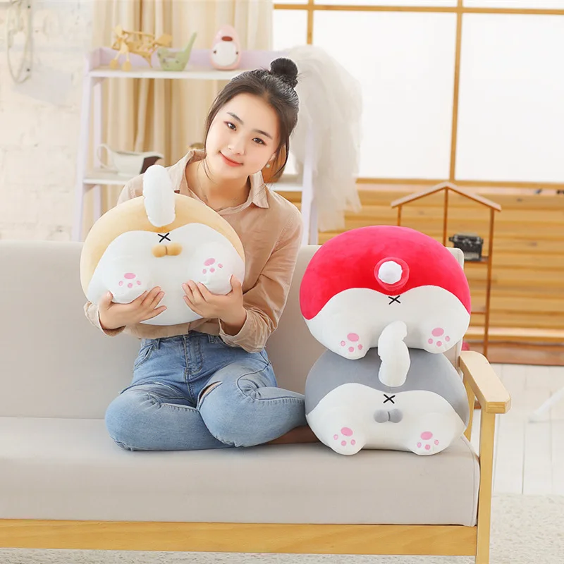 

Cartoon Animal Butt Pillow Doll Plush Toys Shiba Inu Home Sofa Pillow Office Napping Pillow Cushion