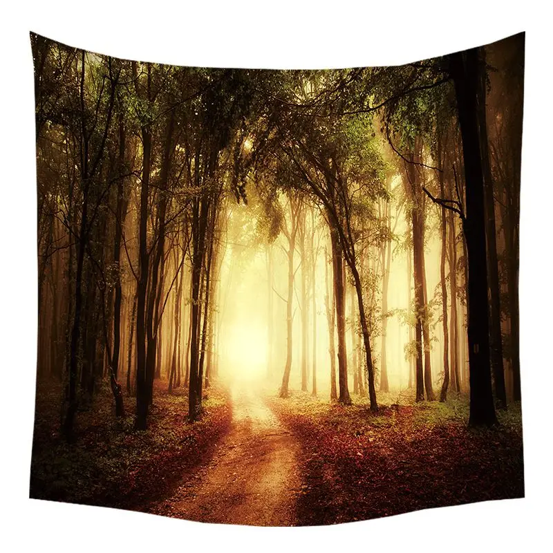 

130 * 150cm Wall Tapestry Forest Series Tapestry Home Tapestry Simple Decoration Cloth Family Decor
