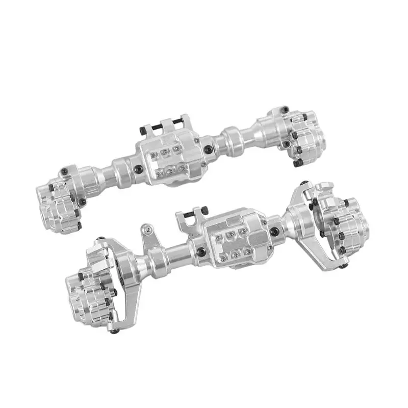 

Metal Front Rear Axle Housing Cover Assembly for 1/10 RC Crawler Car TRX4 RC Car R9UE