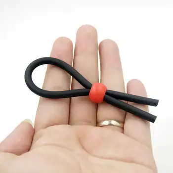 Adjustable Penis Ring Rope Sex Toys for Adults Men Silicone Ejaculation Delay Cock Scrotum Ring Male Lasting Cockring 3