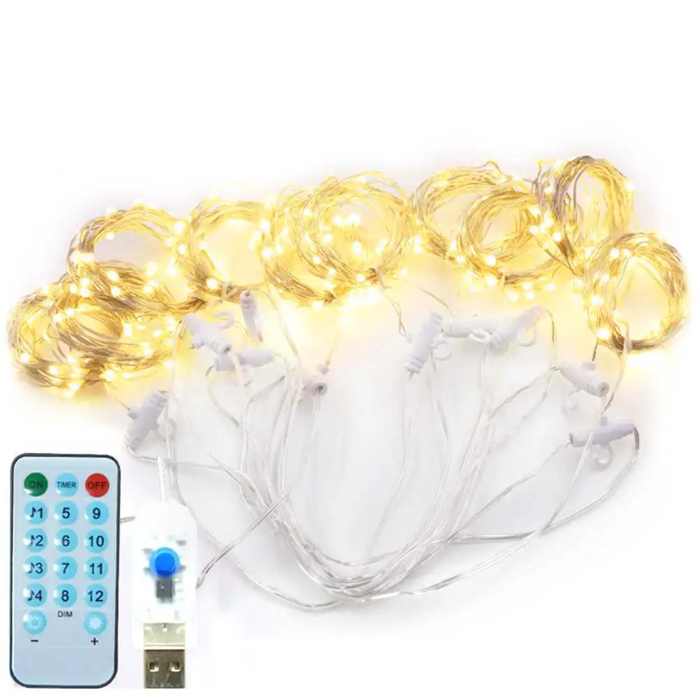Fairy Light 300LED LED Lights Garden Wedding Fairy String Light Romantic Voice Control Festival Parties Fairy String Xmas Decor