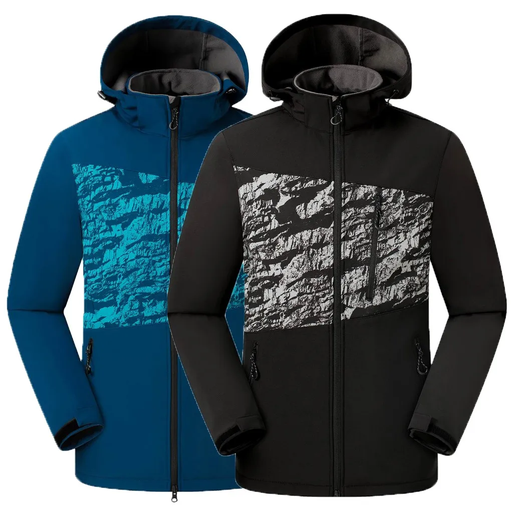 Мужская лыжная одежда осень зима досуг мода водонепроницаемый теплый Спорт на открытом воздухе пальто водонепроницаемый спортивный утеплитель