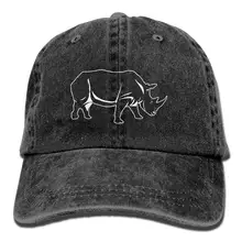 TSDFCAfrican Rhino унисекс бейсбольная кепка хлопок деним Регулируемая охотничья Кепка для мужчин и женщин