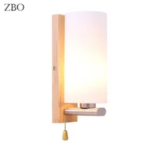 Настенный светильник современный деревянный белый стеклянный