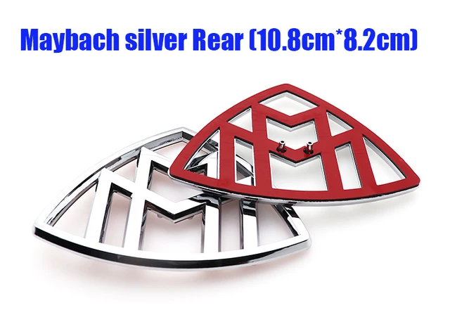 1pcs 3d Maybach Front And Rear Abs Car Logo Sticker Rear Bumper Tail Door  Trunk Sticker Car Rear Emblem Sticker Accessories - Car Stickers -  AliExpress