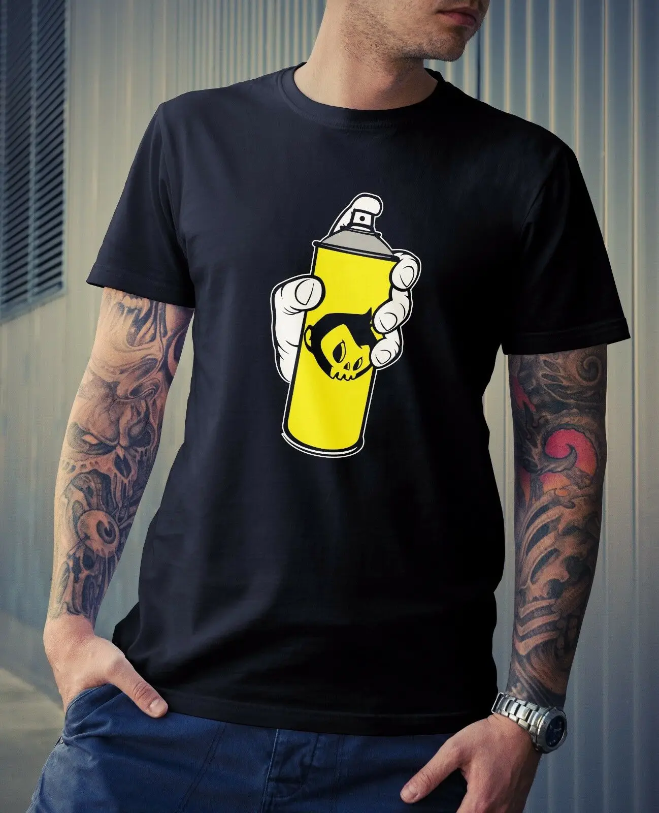 Primate Spray Can Adult's &amp Kids T-Shirt - Fashion Tee Art Street Graffiti Paint |