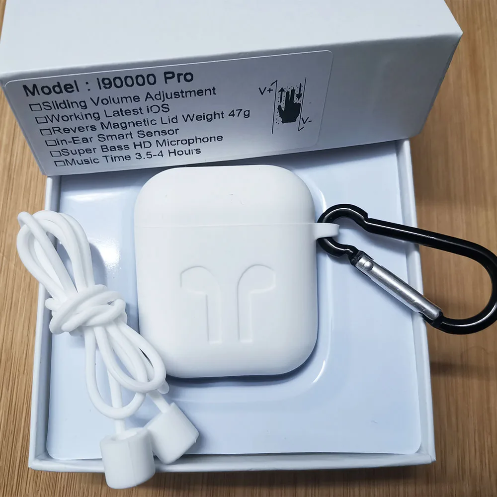 Oiginal i90000Pro TWS беспроводные наушники 8D Super Bass Bluetooth 5,0, раздвижные наушники с регулировкой громкости, наушники PK i5000 i9000 tw