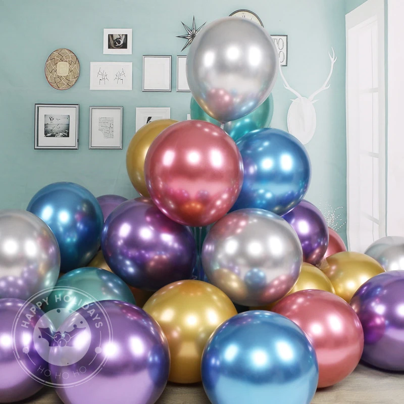 

Multicolored Gold Silver Blue Metallic Balloon Arch Wedding Decoration Supplies Happy Birthday Party Baby Shower Globos Kid Toy