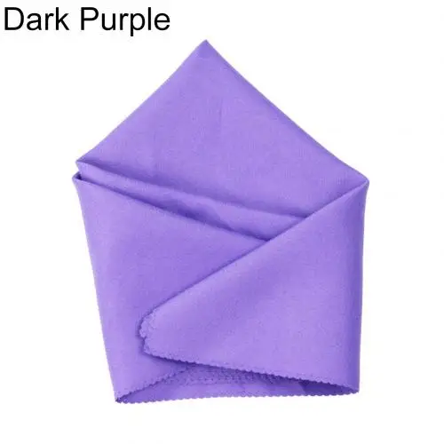1 шт. 19 дюймов квадратные салфетки однотонные Цвет салфетки Свадебные Столовая салфетка платок ткань для ужин Украшение стола сплошной Цвет - Цвет: Dark Purple