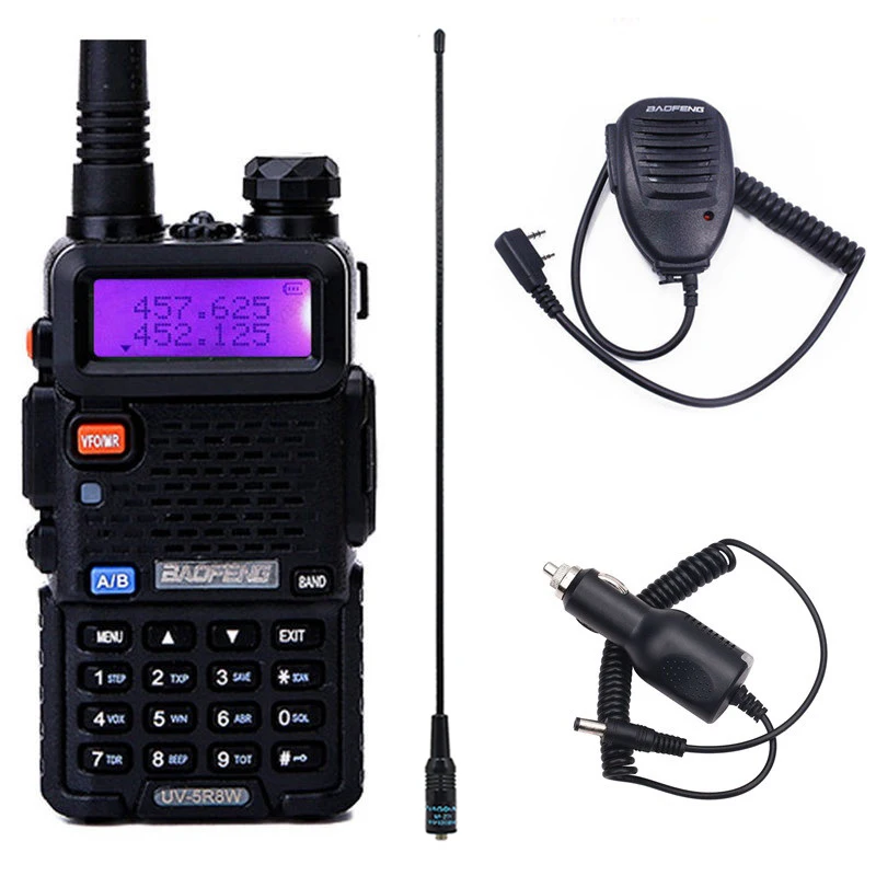 Baofeng UV-5R 8 Вт Высокая мощность Full walkie talkie двухстороннее радио 8 Вт cb портативное радио 10 км дальность pofung UV5R Охота - Цвет: add as picture1