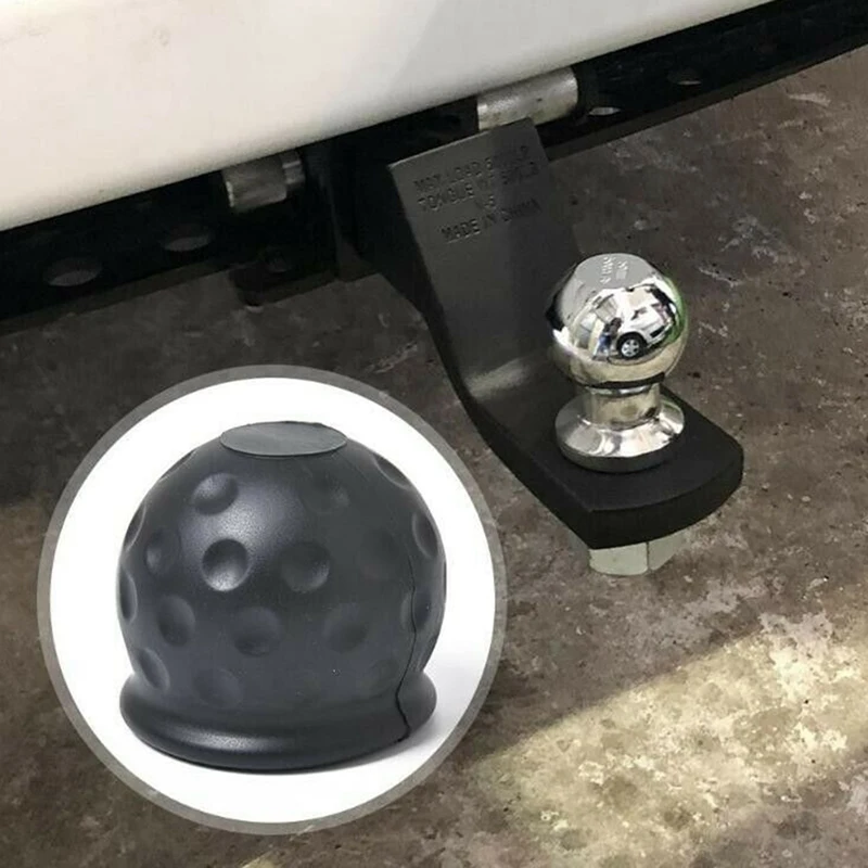 Tow Bar Ball Cover Cap 50mm Towing Hitch Caravan Trailer Towball Protect for Car Truck Trailer RV Camper ATV Quad tow bar cover