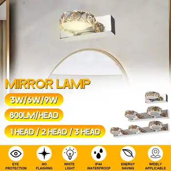 

Wall Lamp Vanity Makeup Mirror Light 1/2/3Head 800Lm Bathroom Vanity Light White LED Mirror Front Lamp Bathroom Mirror Lights