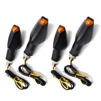 

4PCS LED Motorcycle Turn Signal Indicators Lamp Amber Motorbike Turning Light