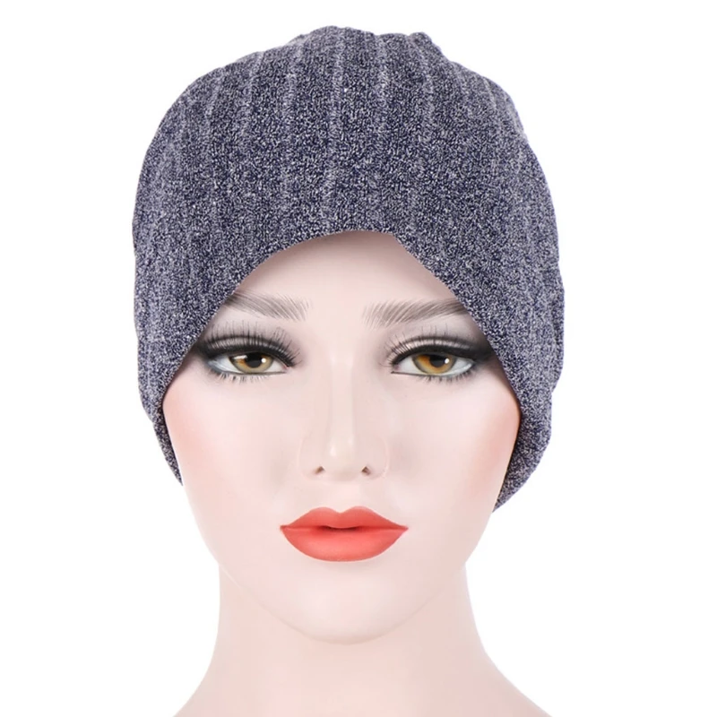 Для женщин Для мужчин Skullies Зимняя шерстяная одежда Beanies turban шапка двойной Слои вязаный Кепки капота LX9D