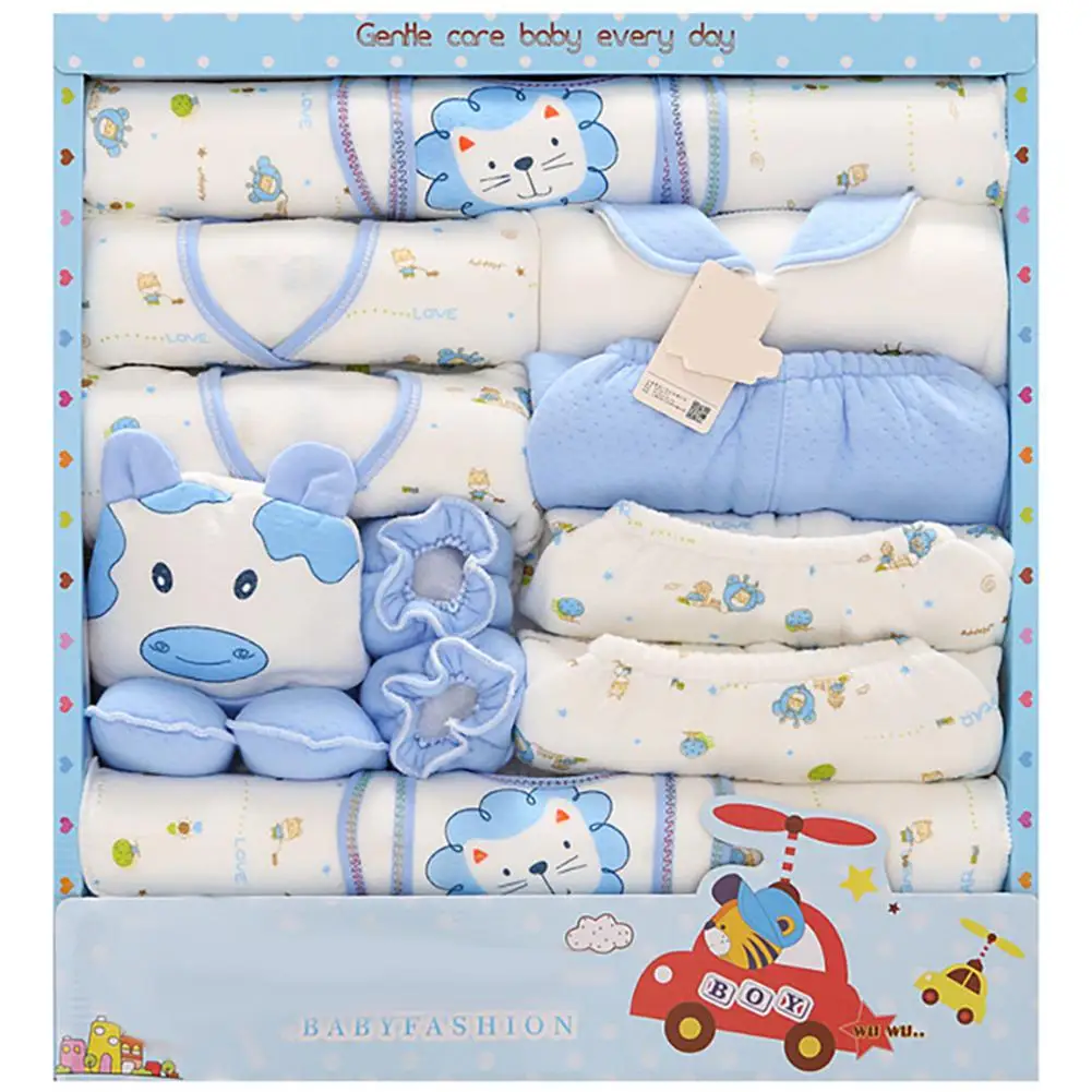 Kidlove/милый детский хлопковый костюм с героями мультфильмов; Подарочный комплект для детей ростом до 80 см - Цвет: foot Blue B