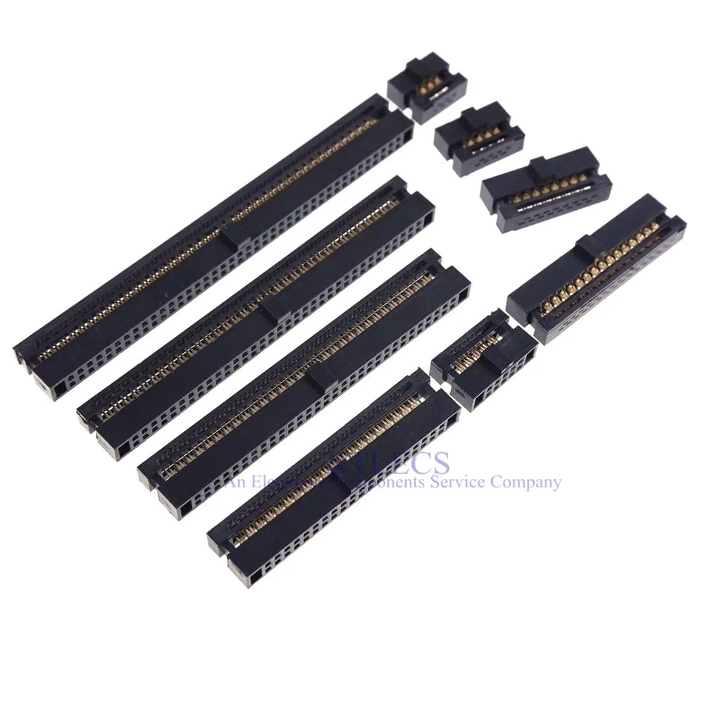 5 шт. разъем IDC с шагом 1 27 мм 6 8 10 12 14 16 20 24 26 30 34 40 44 50 60 68 80 Pin гнездовой Кабельный