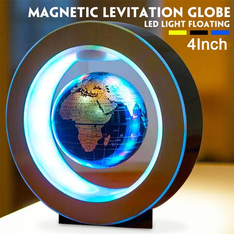 Round LED Globe Light World Map Magnetic Levitation Floating Globe Lamp Night Light Novelty Table Lamp Home Decor AU/US/EU/UK 1 Round LED Globe Light World Map Magnetic Levitation Floating Globe Lamp Night Light Novelty Table Lamp Home Decor AU/US/EU/UK 1
