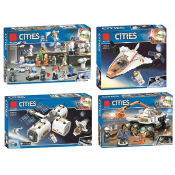 

New Space Flight City series Satellite Apollo Saturn Blocks BricksCompatible with 60224 60225 60230 60227 60228 Model Toys gifts