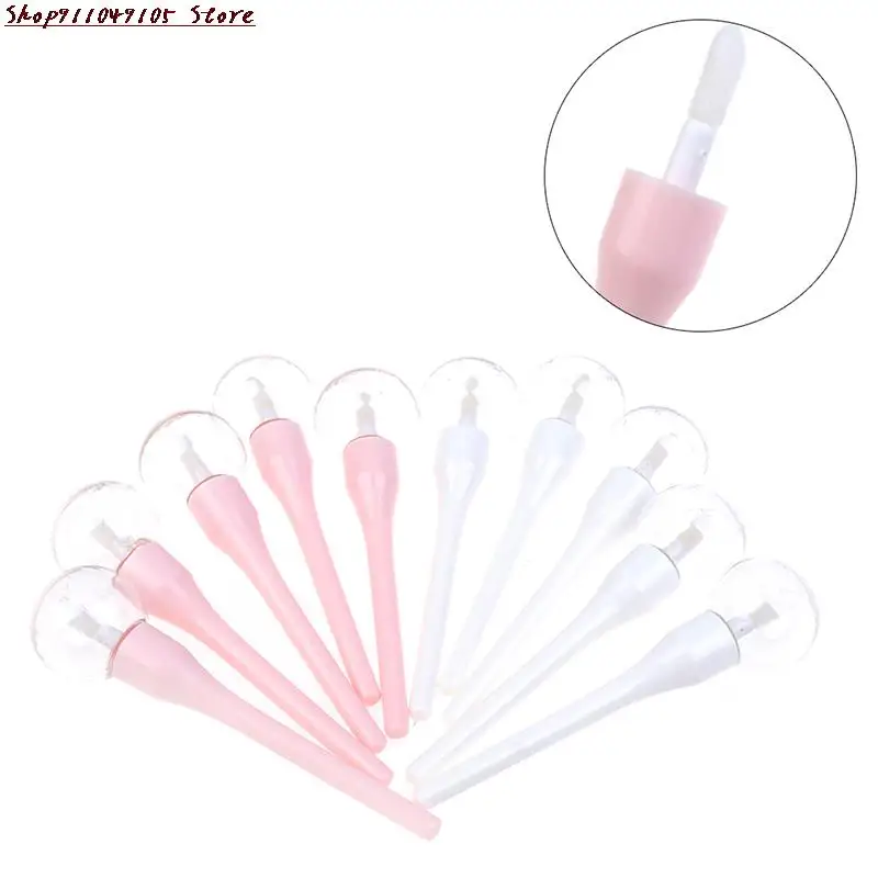 6ml Mini Pink Lollipop Empty Lip Gloss Tube Mini Refillable Bottles Lips Bottle Brush Container Lipgloss Tube Lipstick