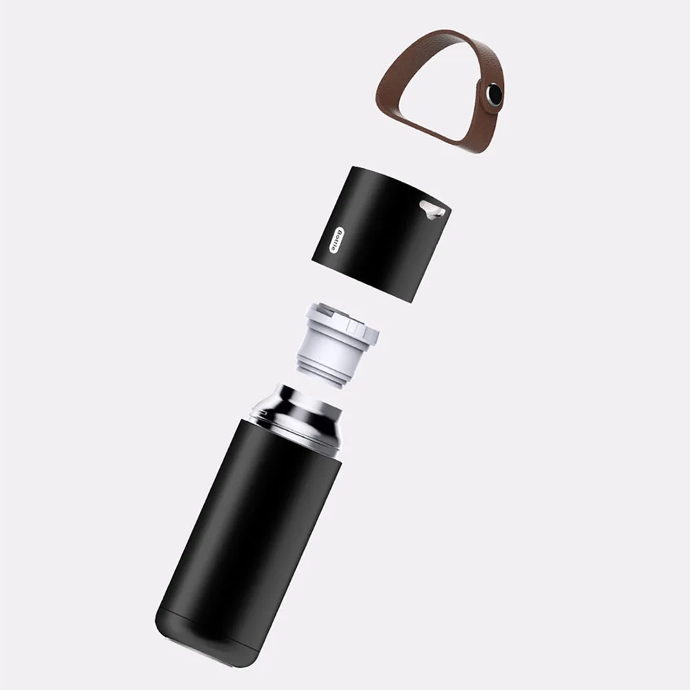 350ML Tea Gift Stainless Steal Outdoor Portable Vacuum Flask Heat Preservation Travel Detachable Handle Water Bottle Drinking