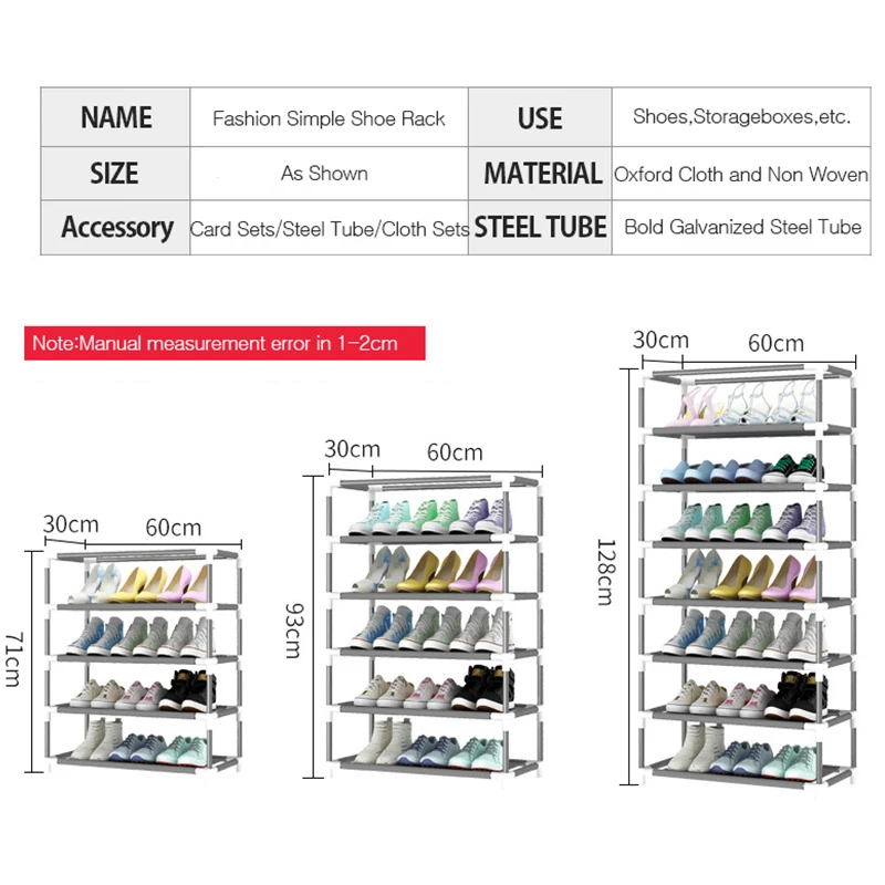 Multi Layers Shoe Rack Nonwoven Fabric Home Shoes Storage Organizer Easy to Install Shoe Cabinet Stand Holders Space Saver Multi Layers Shoe Rack Nonwoven Fabric Home Shoes Storage Organizer Easy to Install Shoe Cabinet Stand Holders Space Saver