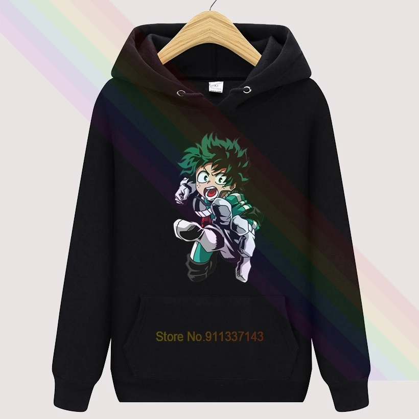 Толстовка Boku с аниме Моя геройская Академия осенняя Высококачественная