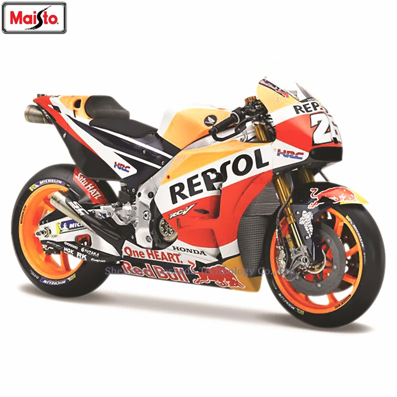 

Maisto 1:18 Honda 2018 Champion 26 Team Racing Silvardo original authorized simulation alloy motorcycle model toy car Collecting