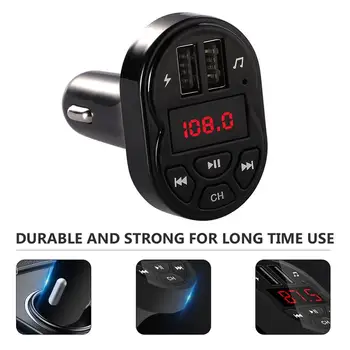 

1pc Dual Usb Car Charger For Mobile Phone Hands Free Car Kit Auto Car MP3 Player Support U Disk Car Charger USB Charger Phone