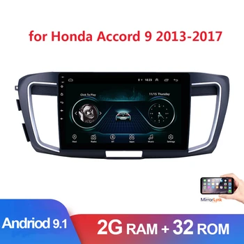 

10.1 inch Android 9.1 Car GPS Navigation Radio Stereo 2 Din for Honda Accord 9 2013 - 2017 Head Unit WIFI Multimedia Player