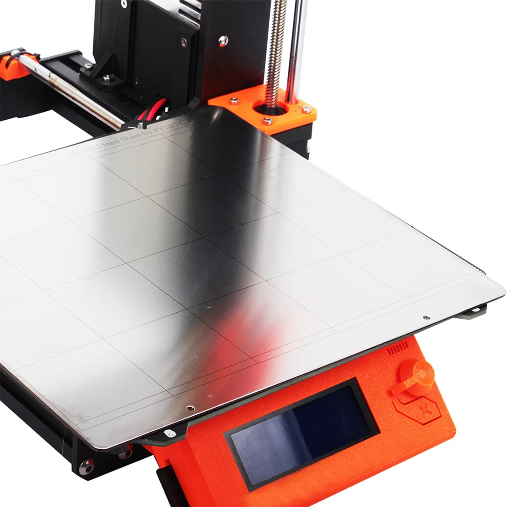 

3D Printer Accessory for Reprap i3 Mk3 Mk52 Steel Sheet Heat Bed Platform Printing Buildplate 253.8*241mm for i3 Mk3 Mk2.5