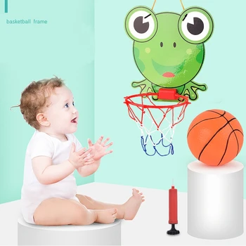 

JULY'S SONG Baby Basketball Frame Hanging Type Toys Sports Toys Simple Portable basketball kids games toys