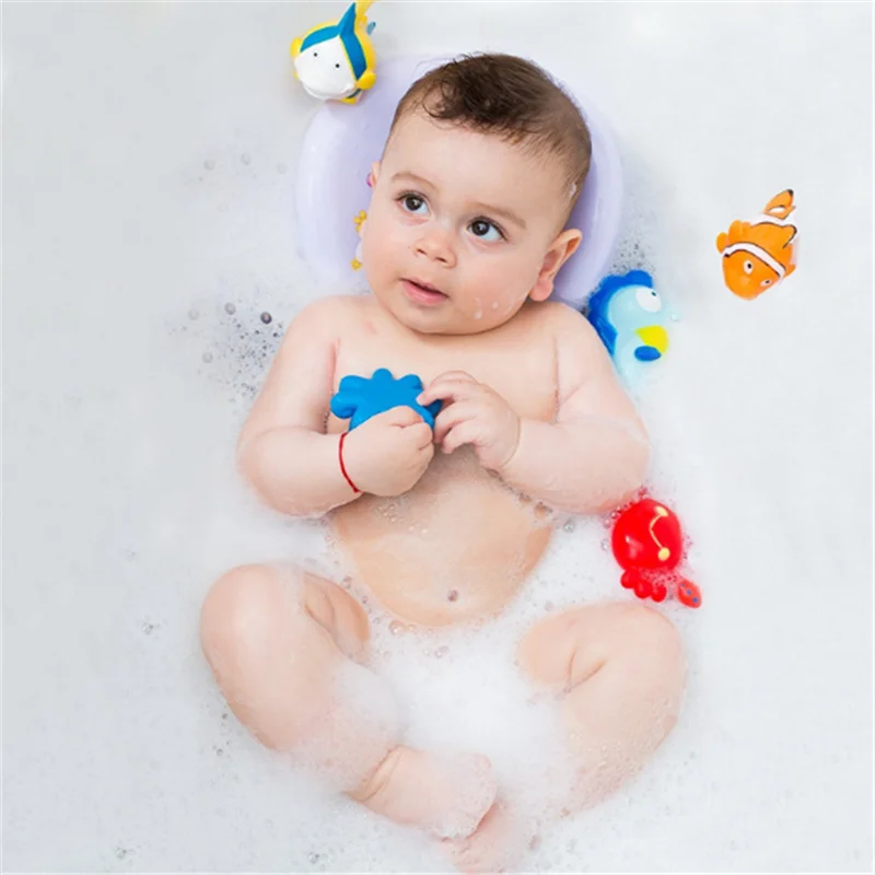 Детский мультяшный набор с морским животным, детская игрушка с водяным распылителем, Детская ванна с силиконовой резиновой ванной, интерактивная игрушка для родителей и детей