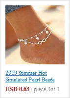 Elegant Plum Blossom Chain Anklets For Women Vintage Silver Color 2 Layered Bead Chain Barefoot Sandals Foot Jewelry