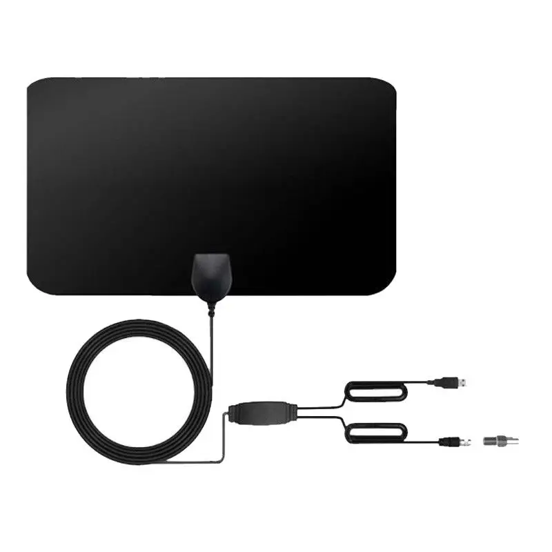Белый 4K 25 дБ с высоким коэффициентом усиления HD ТВ блок DTV цифровая ТВ антенна ЕС вилка 50 миль усилитель активная Крытая антенна HD плоский дизайн - Цвет: Белый