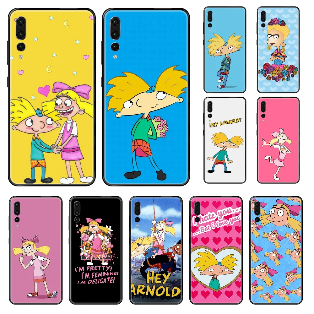 Чехол для телефона с мультипликационным принтом Hey Arnold Huawei P 8 10 20 30 Smart Plus 2019 Z Lite Pro
