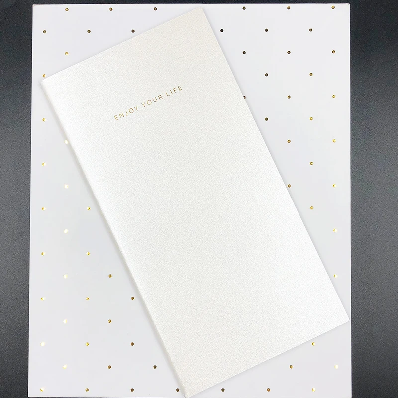 Ежедневник Lovedoki из фольги золотого цвета для ноутбука стандартный размер