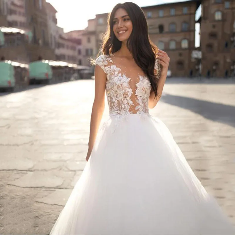 SoDigne-Sexy-Princess-Wedding-Gowns-See-through-A-line-Lace-Appliques-Wedding-Dress-Plus-Size-bridal (2)
