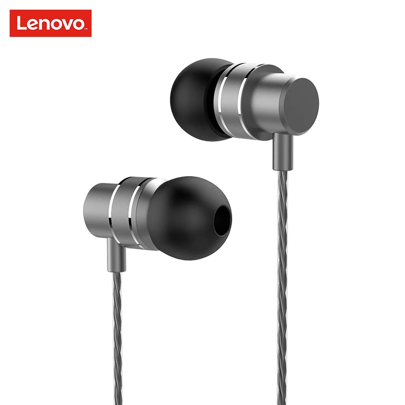 Оригинальные наушники Lenovo HF118 металлические со встроенным микрофоном проводные