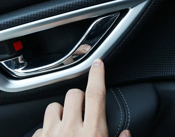 

For Subaru Forester SK 2019 ABS Matte & Carbon Inner Door Bowl Frame Cover Trims 4Pcs