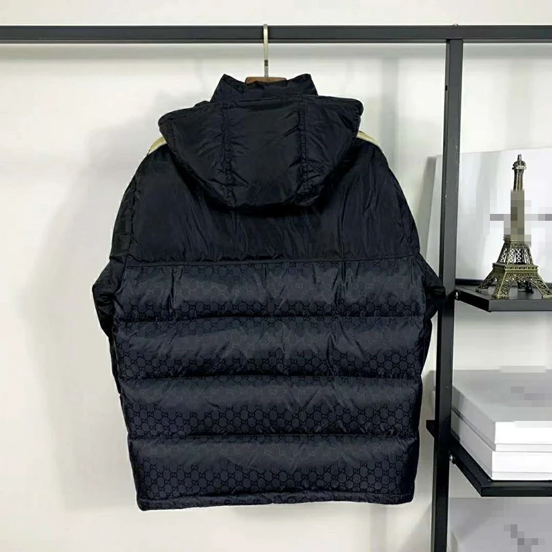 

Winter2020 new men's down jacket men's and women's lovers' 90 goose down thickened thermal splicing fashion loose oversized coat