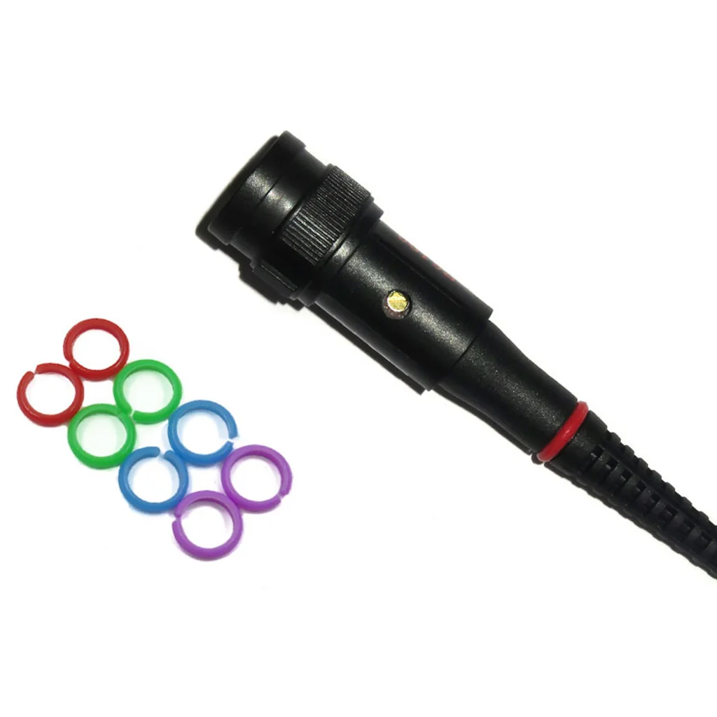 200MHz Oscilloscope Clip Probes with Accessory Kit BNC Alligator Clip Oscilloscope Test Probe Leads