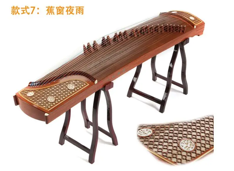 SevenAngel Профессиональный 10 уровень игры guzheng Yangzhou Музыкальные инструменты Китайский 21 струны Zither с полными аксессуарами - Цвет: 7