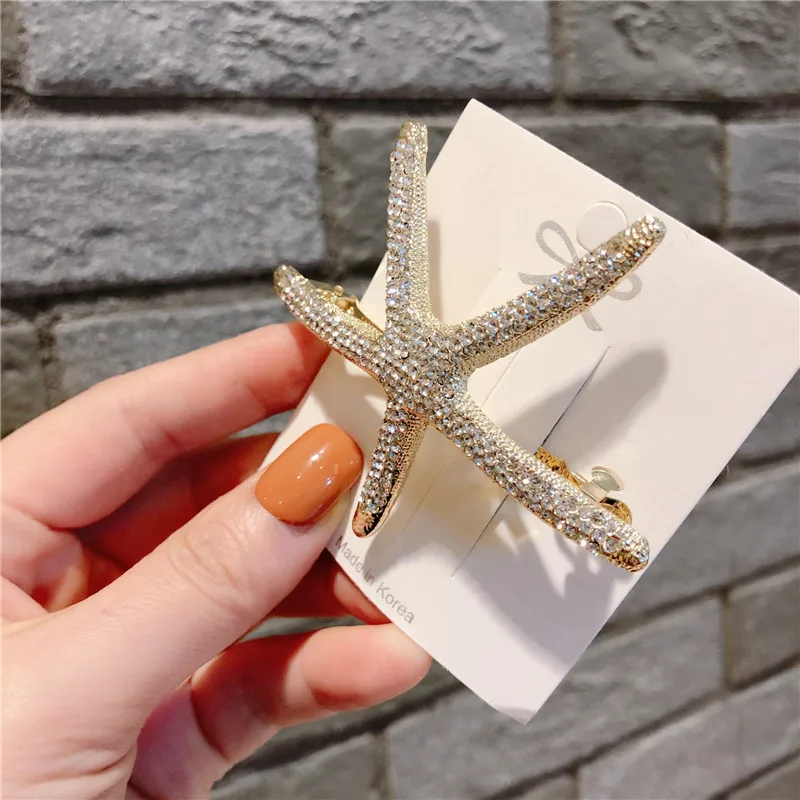Starfish полностью хрустальные шпильки для девочек высококачественные аксессуары для волос горный хрусталь заколки для волос для женщин банты Красочные заколки для волос