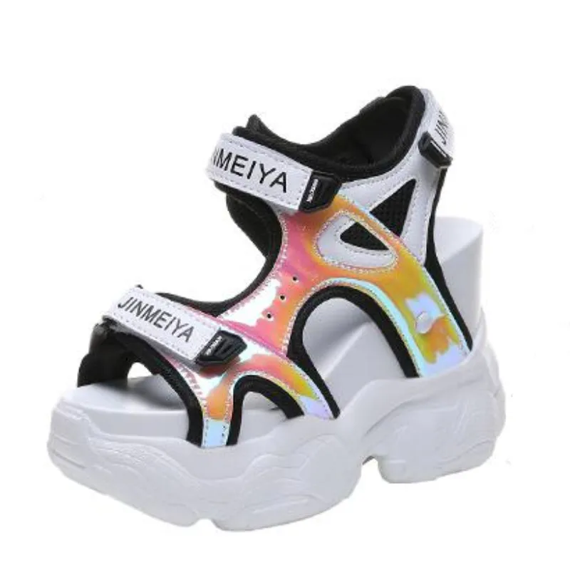 

2019 Summer Women's Sandals High Heels Sandals For Women 11CM Heels Gladiator Sandal Wedge Platform Shoes Summer Casual Sneakers