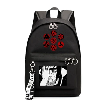 

Anime Naruto Backpack Schoolbag Akatsuki Itachi Sharingan Naruto Girls Laptop Bags Naruto Travel Bag Rucksack for Teens Women