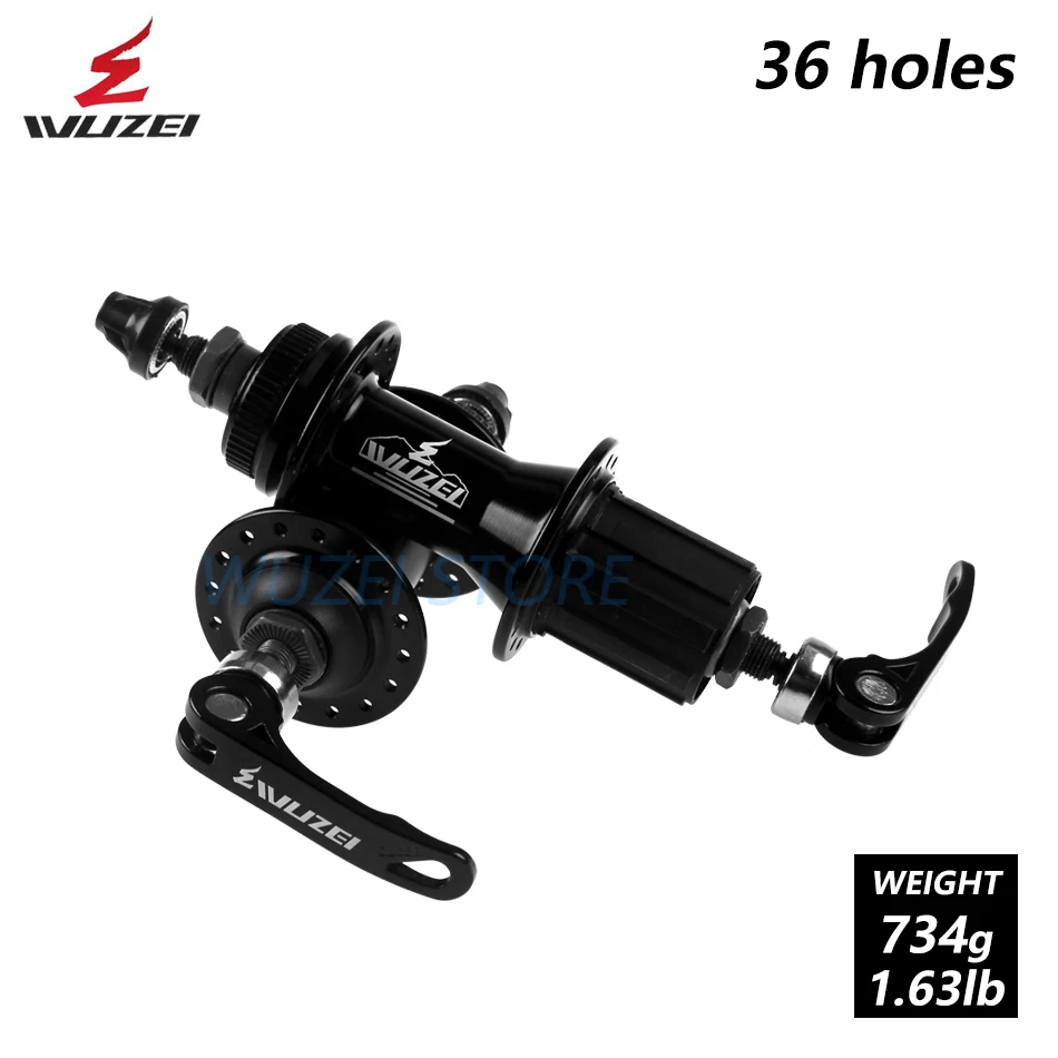 36H Center lock WUZEI велосипед M615 ступицы и ротор RT30 160/180 мм MTB горный велосипед Центральный замок 32H 36 отверстия 100/135 мм дисковый тормоз ступицы велосипеда - Цвет: 36H Center lock